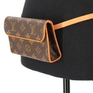 ❤️LOUIS VUITTON Mini Bum Bag Monogram Florentine Canvas Fanny Pack  +Dustbag
